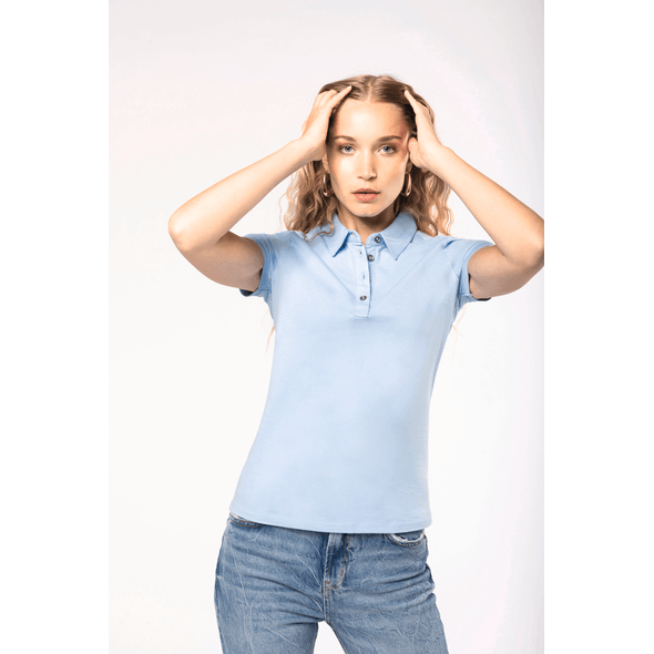 Kariban | Polo jersey de senhora de manga curta